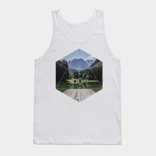 Beautiful Nature Lake Geometric Photography Tank Top